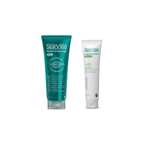 ستار فيل غسول للوجه اخضر +كريم للحبوب  50% خصم